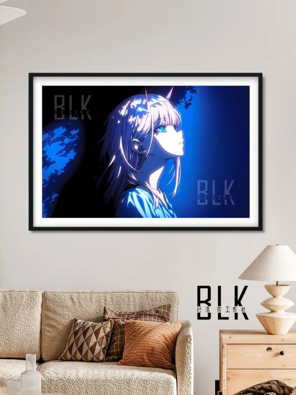 【海外代購】巴洛克 《黑夜零二》Zero Two國家隊裝飾畫冰箱貼 