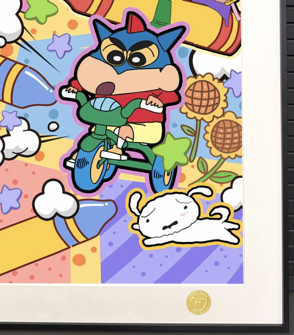 【海外代購】H2 《蠟筆小新》野原新之助小葵小白風間妮妮正男動漫二次元裝飾畫 