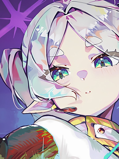 【海外代購】巴洛克 《閃耀芙莉蓮》葬送的芙莉蓮Frieren菲倫動畫裝飾畫 