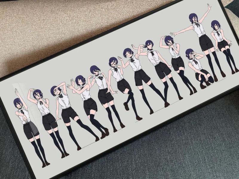 【海外代購】千鳥社 《蕾塞跳舞》鏈鋸人IRIS OUT炸彈惡魔鼠標墊裝飾畫 