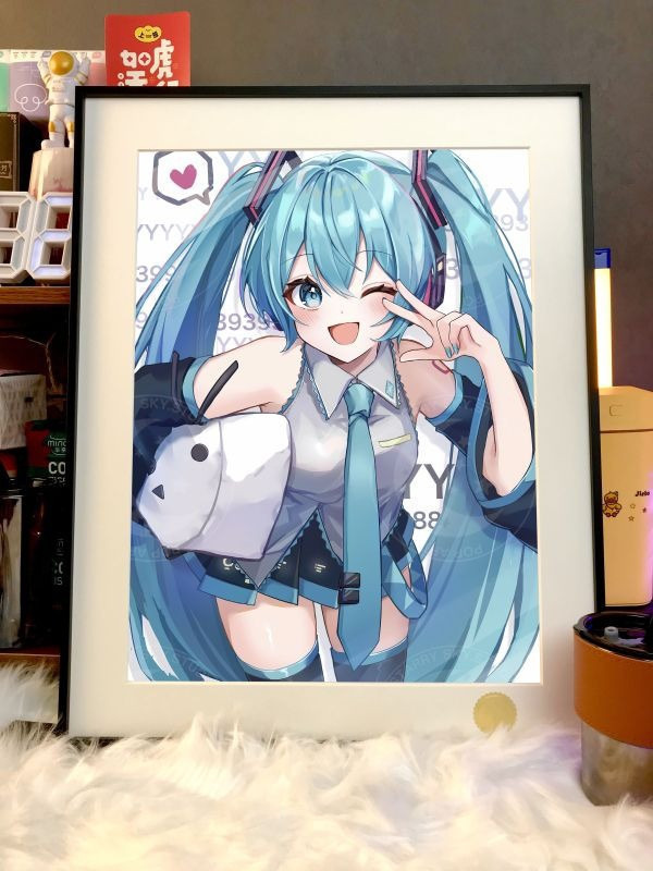 【海外代購】星空 《可愛初音》初音未來Miku裝飾畫 