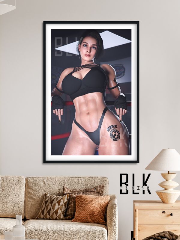 【海外代購】巴洛克《拳擊手吉爾》生化危機裝飾畫冰箱貼 