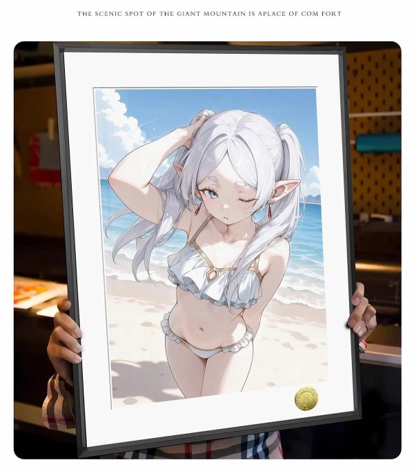 【海外代購】皇呱 《泳裝芙莉蓮》葬送的芙莉蓮海邊泳裝裝飾畫 