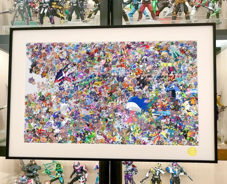 【海外代購】星空 《寶可夢全圖鑑》裝飾畫 寶可夢 