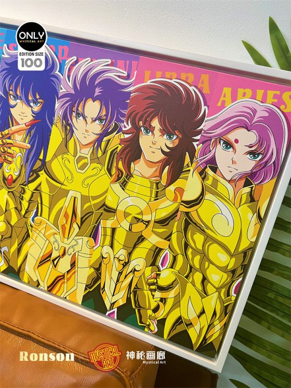 【海外代購】神秘畫廊 RAINBOW系列13 黃金十二宮聖鬥士 裝飾畫01 