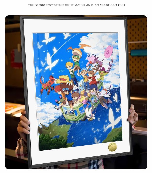 【海外代購】皇呱 《被選的孩子們》 數碼寶貝被選召的孩子們太一大武同人周邊裝飾畫 午睡毯 地毯 