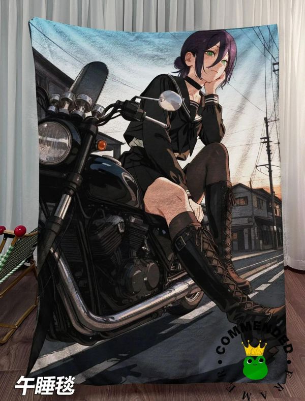 【海外代購】皇呱 《機車女孩蕾塞》鏈鋸人炸彈惡魔裝飾畫 午睡毯 地毯 