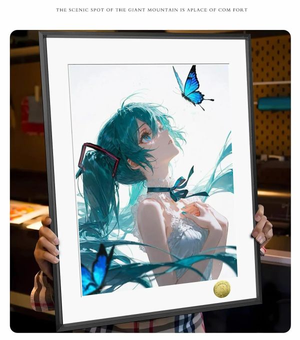【海外代購】皇呱 《青蝶初音》初音未來裝飾畫 午睡毯  地毯 