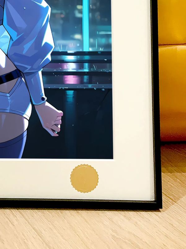 【海外代購】星空《雨之露西》Lucy賽博朋克邊緣行者裝飾畫 