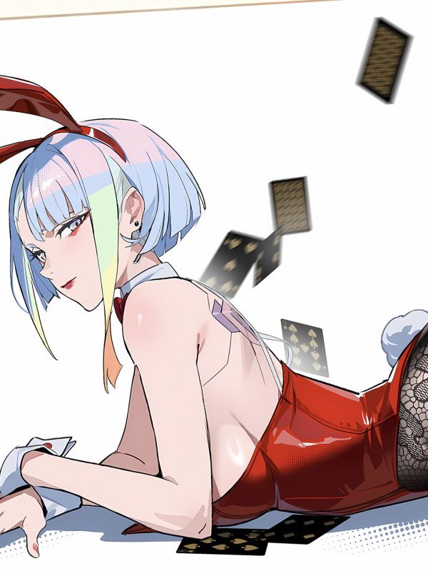 【海外代購】星空《絲襪露西》》Lucy賽博龐克邊緣行者Cyber​​punk馬丁內斯動漫裝飾畫 