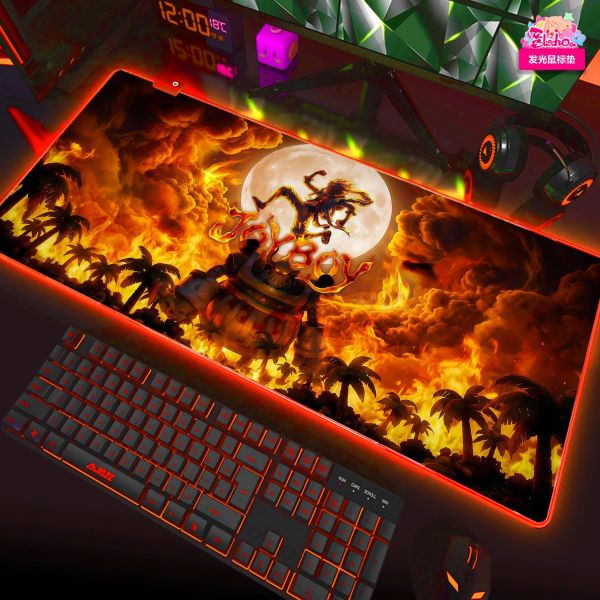 【海外代購】阿喵畫社 JOYBOY歸來 鋼鐵炙焰狂想曲五幅套裝 海賊王新品異形套組裝飾畫 滑鼠墊 床頭地墊 