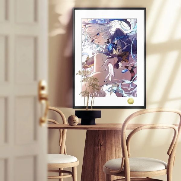 【海外代購】皇呱 《楓丹女王芙寧娜》周邊裝飾畫 