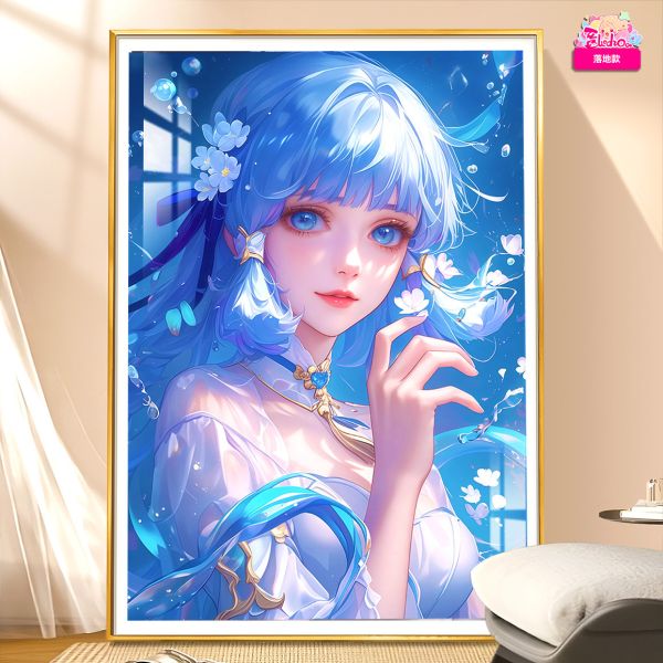 【海外代購】阿喵畫社 回眼 花海神裡綾華 8k超大高清裝飾畫 滑鼠墊 床頭地墊 午睡毛毯 