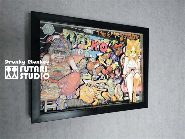 【海外代購】【45/56CM】瑞文 十人草帽團 立體畫01 