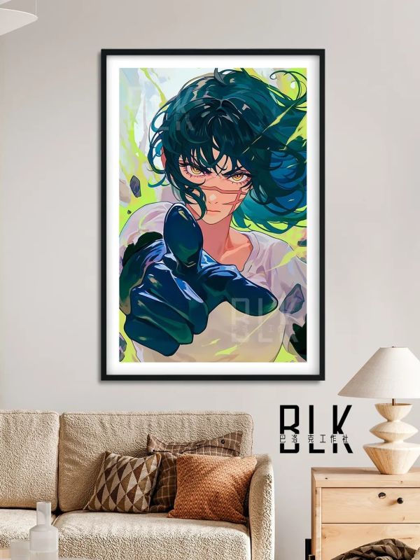 【海外代購】巴洛克《夜》三鷹朝戰爭惡魔鏈鋸人裝飾畫冰箱貼 