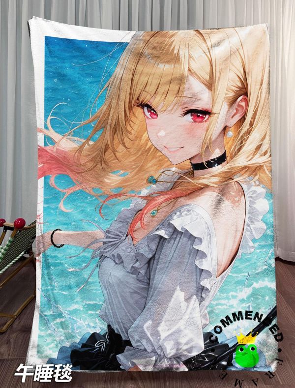 【海外代購】皇呱 《夏日海夢》 更衣人偶墜入愛河喜多川海夢同人周邊裝飾畫 午睡毯 地毯 