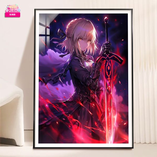 【海外代購】阿喵畫社 血染天穹 吾王saber 8k超大超清裝飾畫 