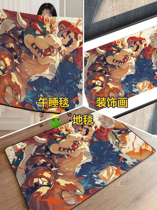 【海外代購】皇呱 《馬力歐大戰庫巴》超級瑪莉勇敢馬力歐大戰庫巴大魔王周邊裝飾畫 