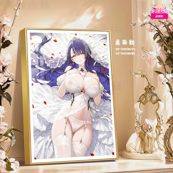 【海外代購】阿喵畫社 碧藍航線婚紗 特拉法爾加 8k主題高清裝飾畫 午睡毛毯 護腕滑鼠墊 冰箱貼 