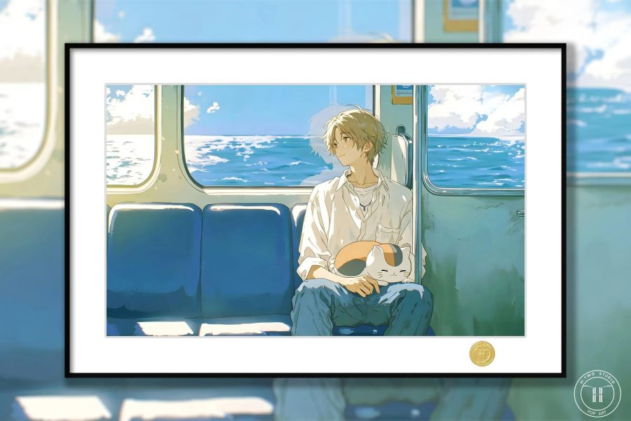 【海外代購】H2《列車夏目》夏目友人帳裝飾畫 