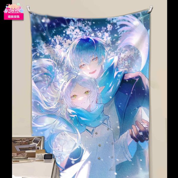 【海外代購】阿喵畫社 芙莉蓮與辛美爾 展館級8k超清精裱畫 牆面掛毯 冰箱貼 