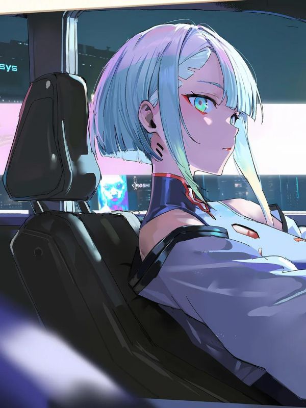 【海外代購】星空 《車手露西》賽博朋克邊緣行者裝飾畫 
