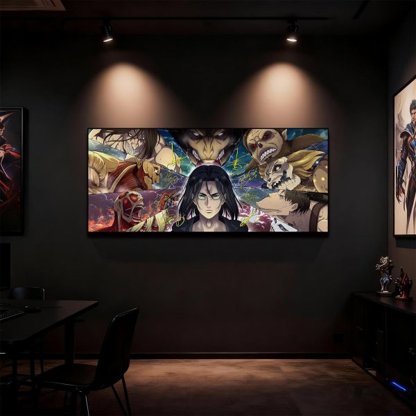 【海外代購】千鳥社 《九大巨人》 進擊的巨人艾倫耶格爾阿妮萊納貝爾托爾特九大巨人始祖巨人地毯滑鼠墊裝飾畫 