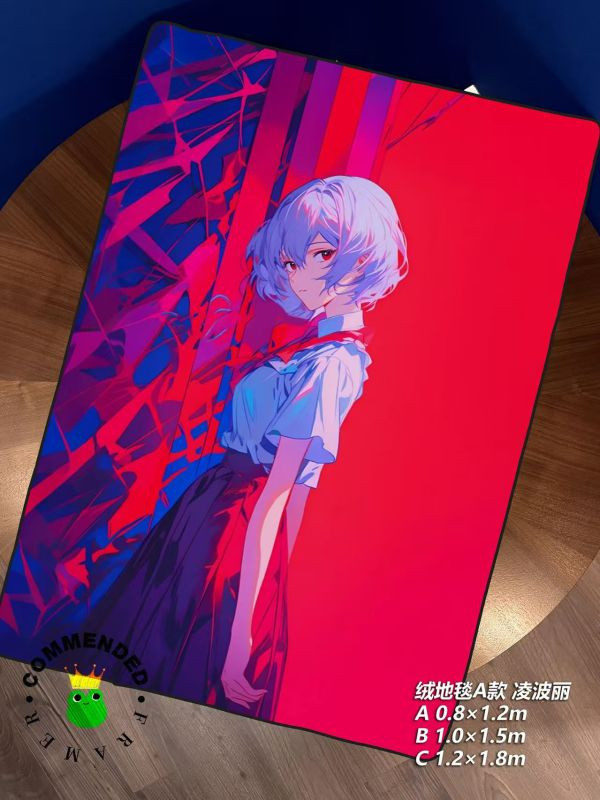 【海外代購】皇呱 《凌波麗&明日香》EVA緋紅單人照裝飾畫 午睡毯 地毯 