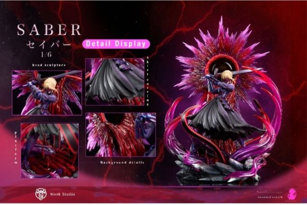 【預定】Mask Studio 黑-Saber 