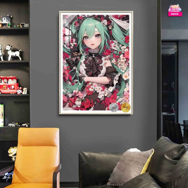 【海外代購】阿喵畫社 碎花 初音 