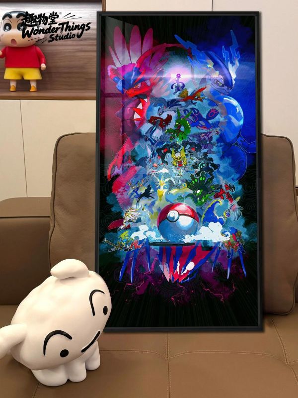 【海外代購】趣物堂《傳說中的寶可夢》晶瓷裝飾畫 