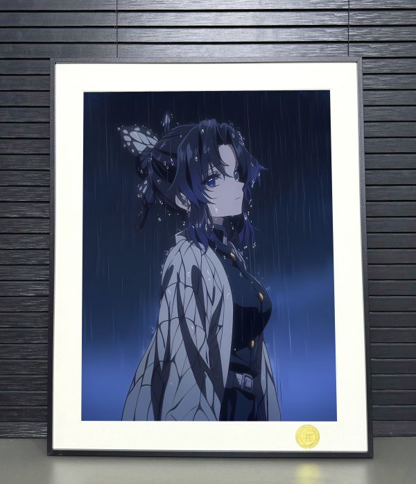 【海外代購】H2 《雨夜蝴蝶忍者》鬼滅之刃小忍鬼殺隊蟲柱九柱動畫二次元裝飾畫 