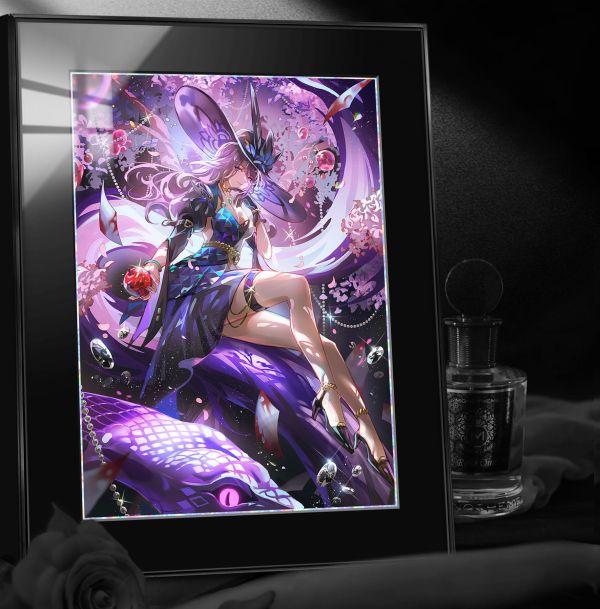 【海外代購】阿喵畫社 慈玉女士 翡翠 星穹鐵道 8k超清精裱畫 