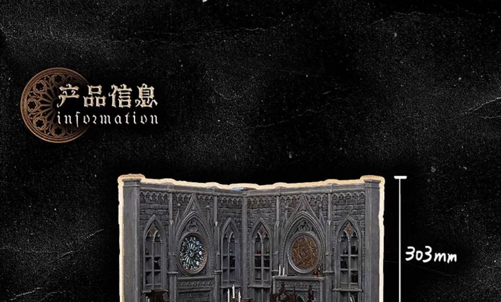 【海外代購】微觀臻慕 12分微縮場景 艾倫坡一低語之屋 