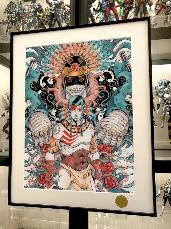 【海外代購】星空 《砂男》音人彪馬野郎JOJO的奇妙冒險承太郎迪奧Dio石鬼面動漫裝飾畫 