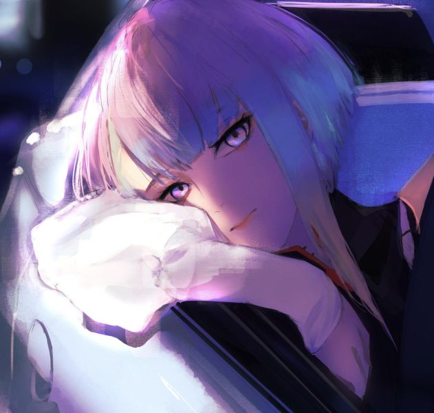 【海外代購】H2 《Lucy》賽博龐克邊緣行者露西動漫裝飾畫 