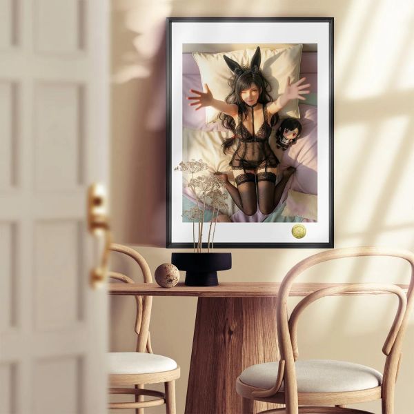 【海外代購】皇呱 《蒂法求抱抱第二彈》最終幻想VII裝飾畫 午睡毯 地毯 