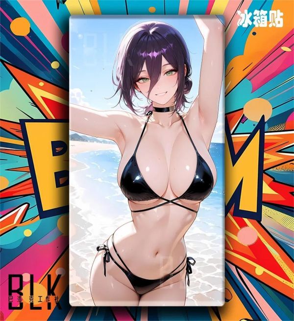 【海外代購】巴洛克 《泳裝蕾塞》電鋸人蕾塞篇reze裝飾畫冰箱貼 