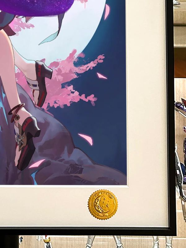 【海外代購】星空《月之八重神子》原神狐狸小姐裝飾畫 