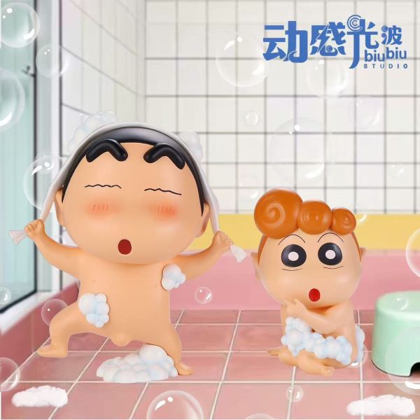 【海外代購】動感光波 洗澡小新&洗澡小葵 