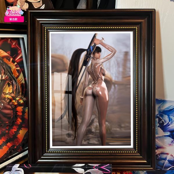 【海外代購】阿喵畫社 劍星 站姿伊芙復古款 復古框紀念牆面桌面擺台 冰箱貼 