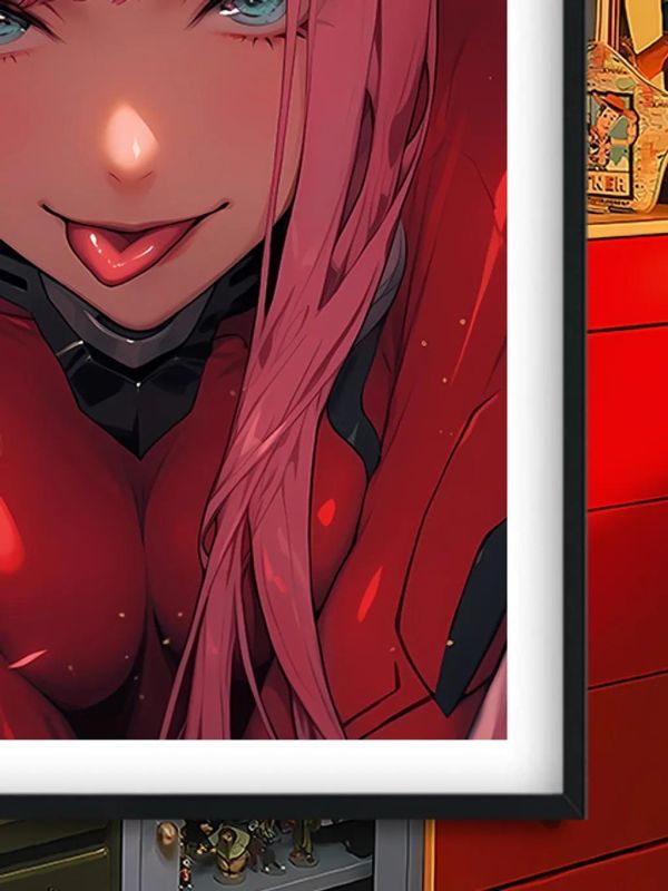 【海外代購】巴洛克《紅色零二》Zero Two國家隊裝飾畫冰箱貼 