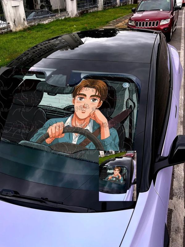 【海外代購】千鳥社 《汽車前擋遮陽-藤原拓海》 