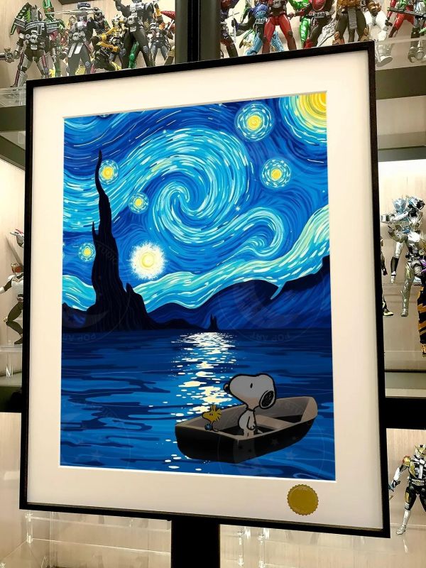 【海外代購】星空《星空史努比》Snoopy花生漫畫史奴比裝飾畫 