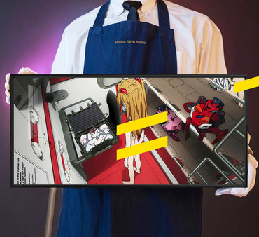 【海外代購】千鳥社 《明日香的準備室》 新世紀福音戰士明日香EVA真希波滑鼠墊裝飾畫 