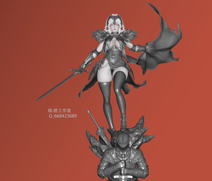 【預定】錦棱 瘋批臉黑貞德 
