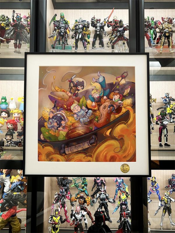 【海外代購】星空 《迷宮炒飯》迷宮飯萊歐斯瑪露西爾法琳Delicious in Dungeon動漫裝飾畫 
