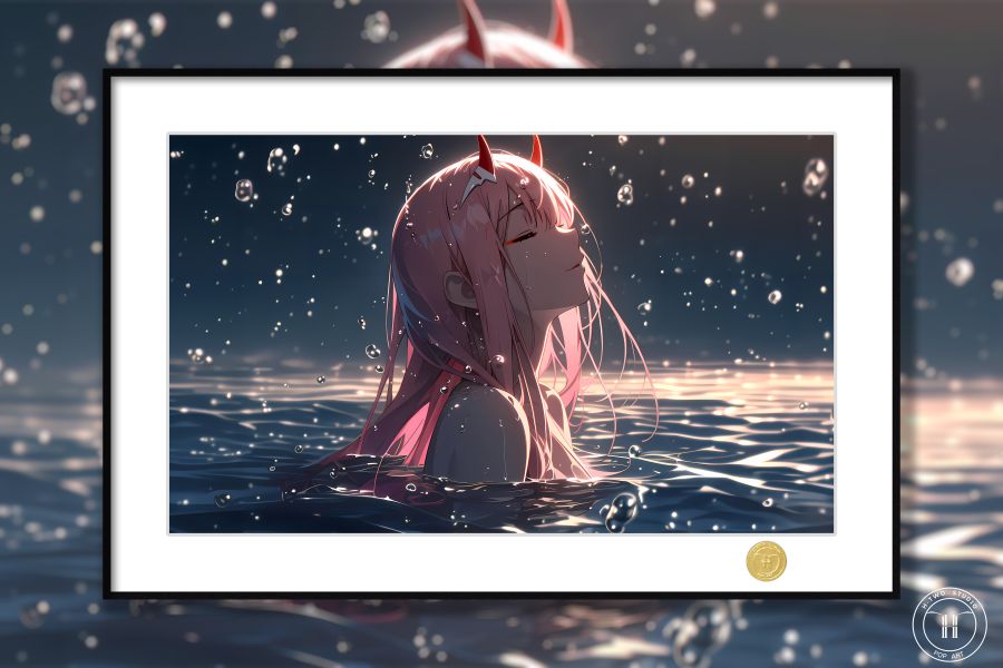【海外代購】H2 《水中零二》DARLING in the FRANXX國家隊02裝飾畫 