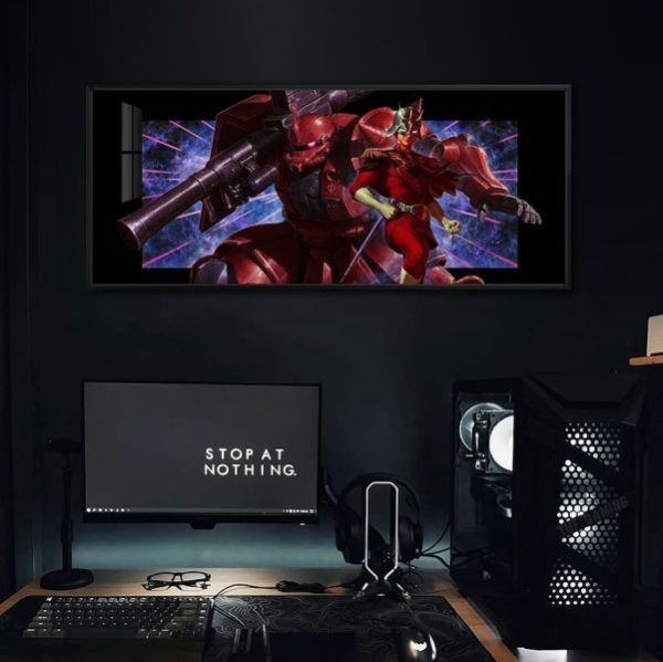 【海外代購】千鳥社 《赤色彗星的征途》ZAKU機動戰士高達鼠標墊裝飾畫 