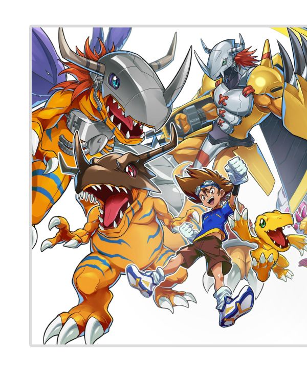 【海外代購】H2 《太一阿和》數碼寶貝大冒險戰鬥暴龍獸人加魯魯動漫裝飾畫 